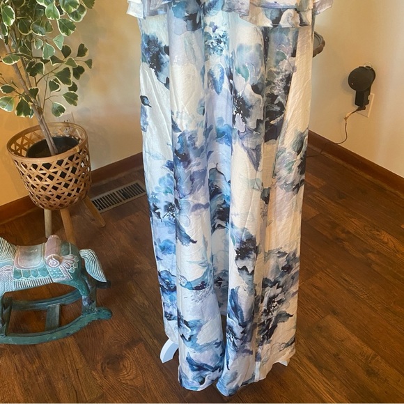 H&M • Blue Floral Maxi Dress • Size L • NWT - Picture 4 of 9